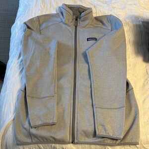 Patagonia Light Gray Zip-Up Jacket
